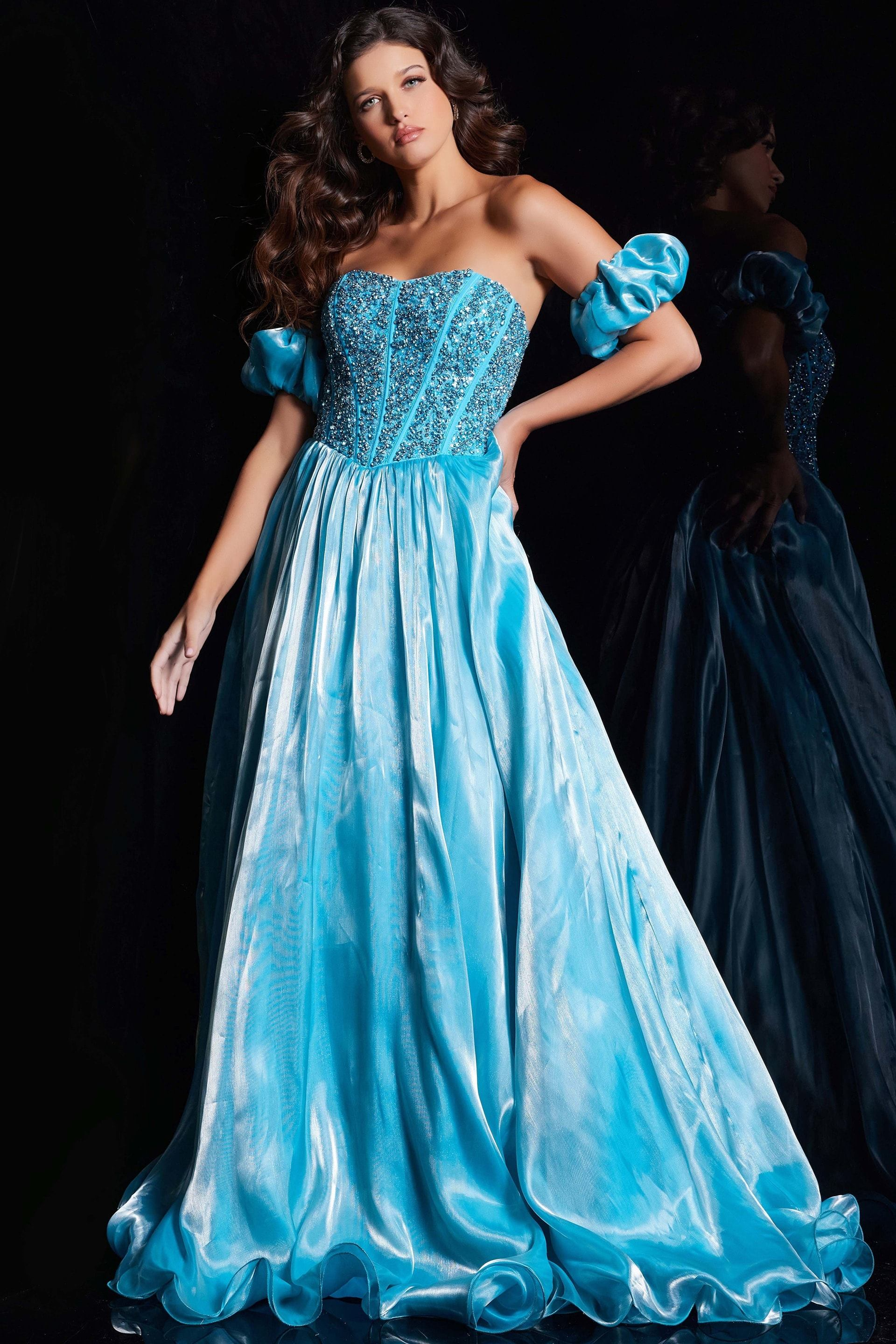 open lace back dress Jovani 40474 Dress