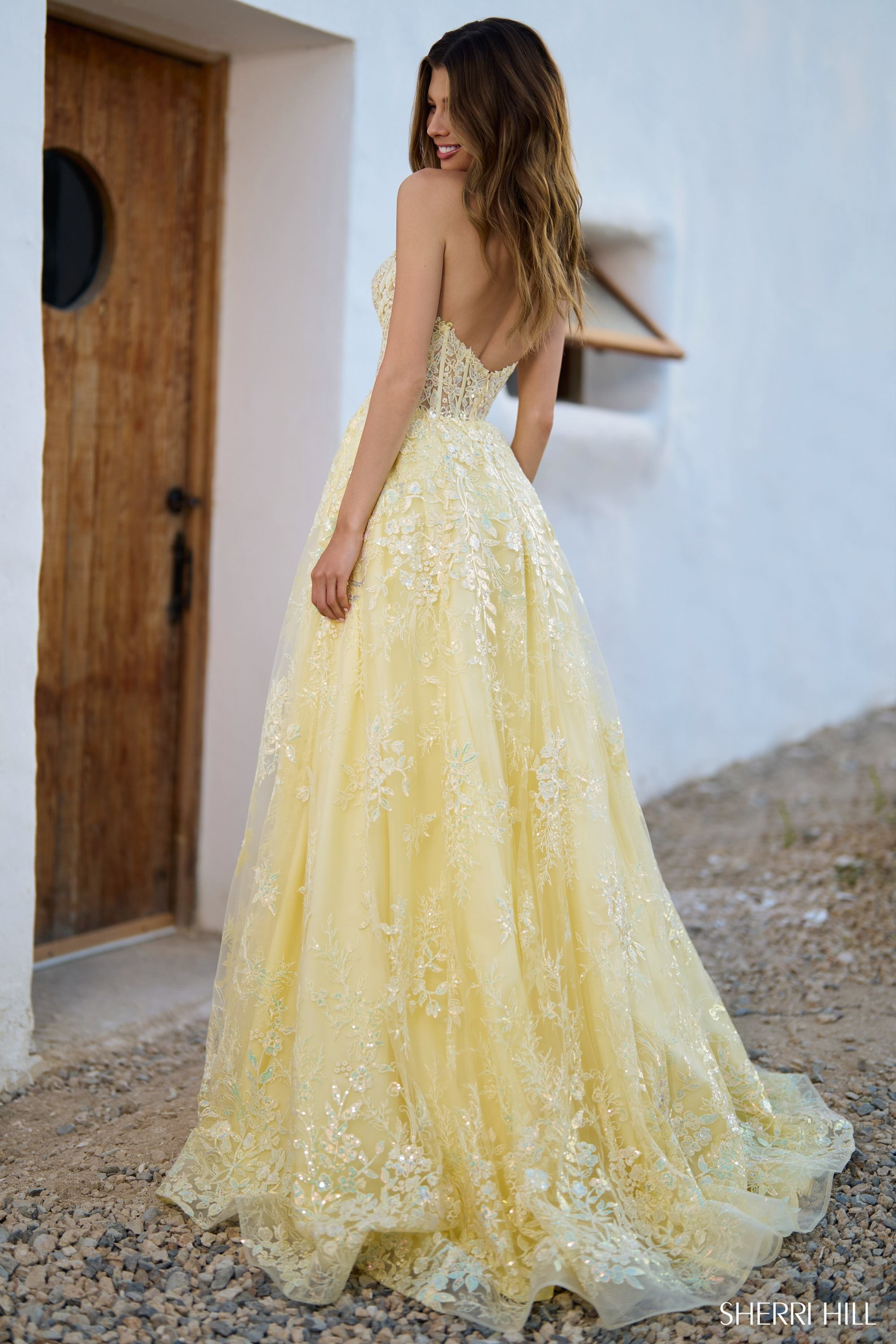 sherri hill gold backless dress Sherri Hill 56112 Dress | Sherri Hill Dresses main image 1