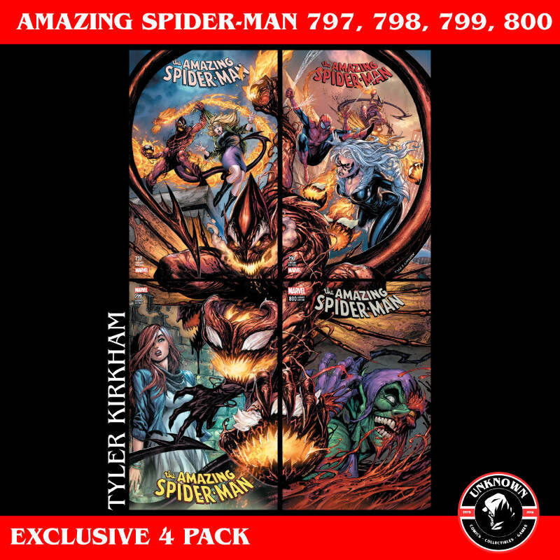 4 PACK] AMAZING SPIDER-MAN #797, #798, #799, #800 UNKNOWN COMICS