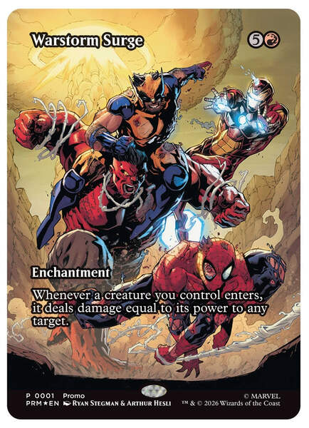 AVENGERS ARMAGEDDON#1 Warstorm Surge プロモ AVENGERS: ARMAGEDDON #1 W/MTG PROMO CARD (PRESALE 06/10/2026) You