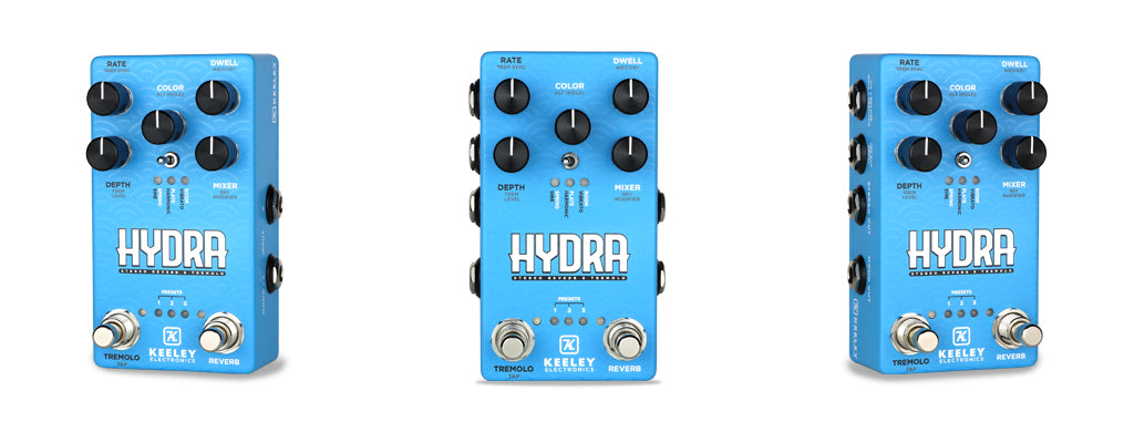 ギター KEELEY HYDRA HYDRA Stereo Reverb & Tremolo - Keeley Electronics Guitar Effects