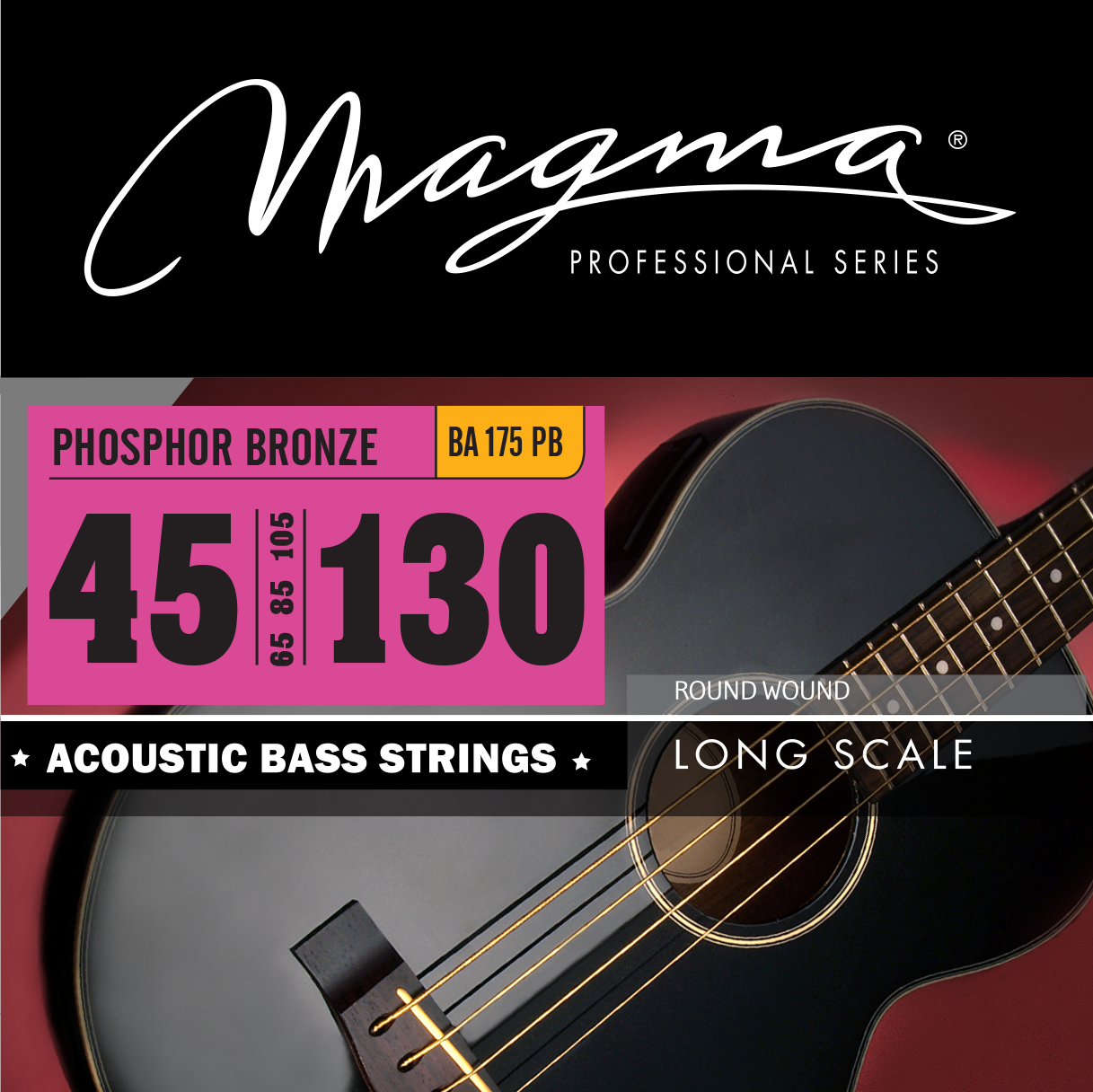 Magma Acoustic Bass 5 Strings Medium - Phosphor Bronze RW LS 34" .045 - .130 - Picture 2 of 2