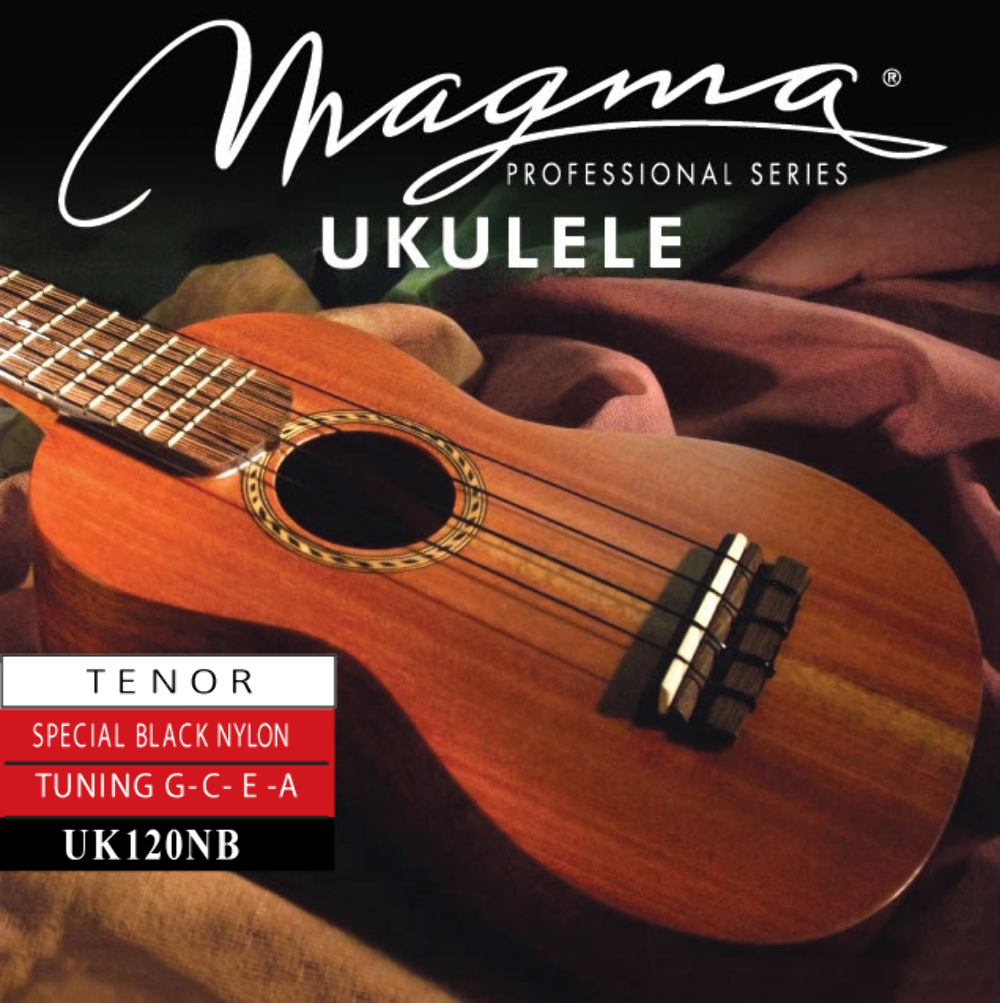 Set Strings MAGMA UKULELE Tenor Sp Black Nylon Hawaiian Tunning (UK120NB) - Picture 2 of 2