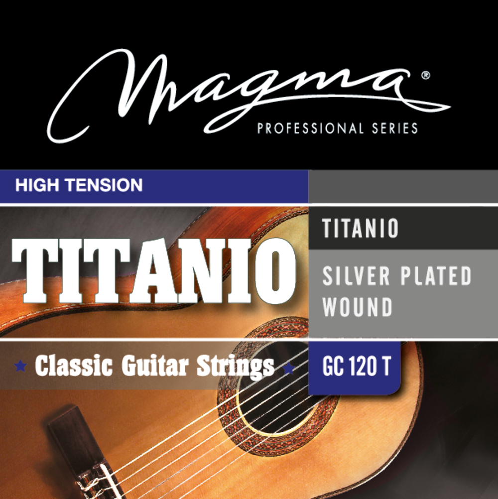 Cuerdas de guitarra clásica Magma nailon titanio de alta tensión - enchapadas en plata cobre - Imagen 2 de 5