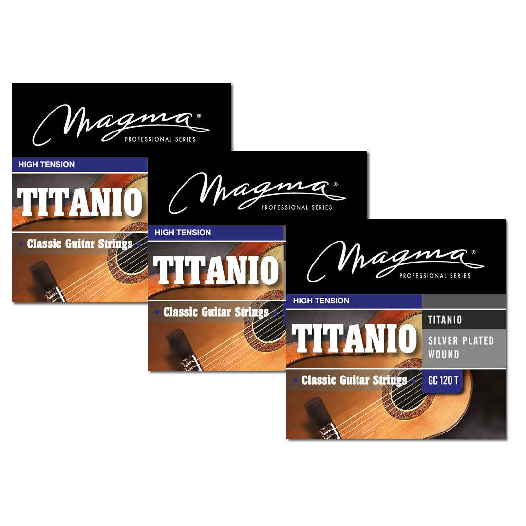 Cuerdas de guitarra clásica Magma nailon titanio de alta tensión - enchapadas en plata cobre - Imagen 3 de 5