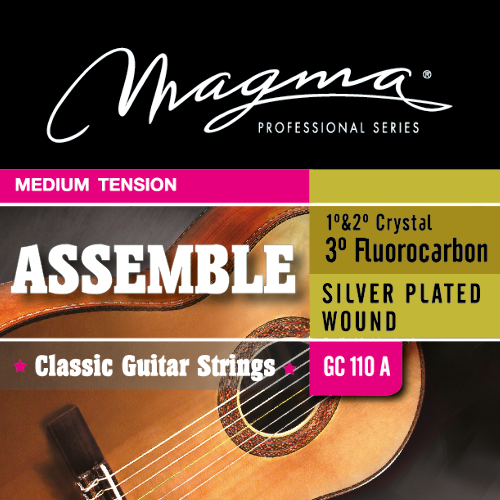 Magma Classical Guitar Strings Normal Tension ASSAMBLE Nylon-Carbon-Silver Plate - Picture 2 of 5