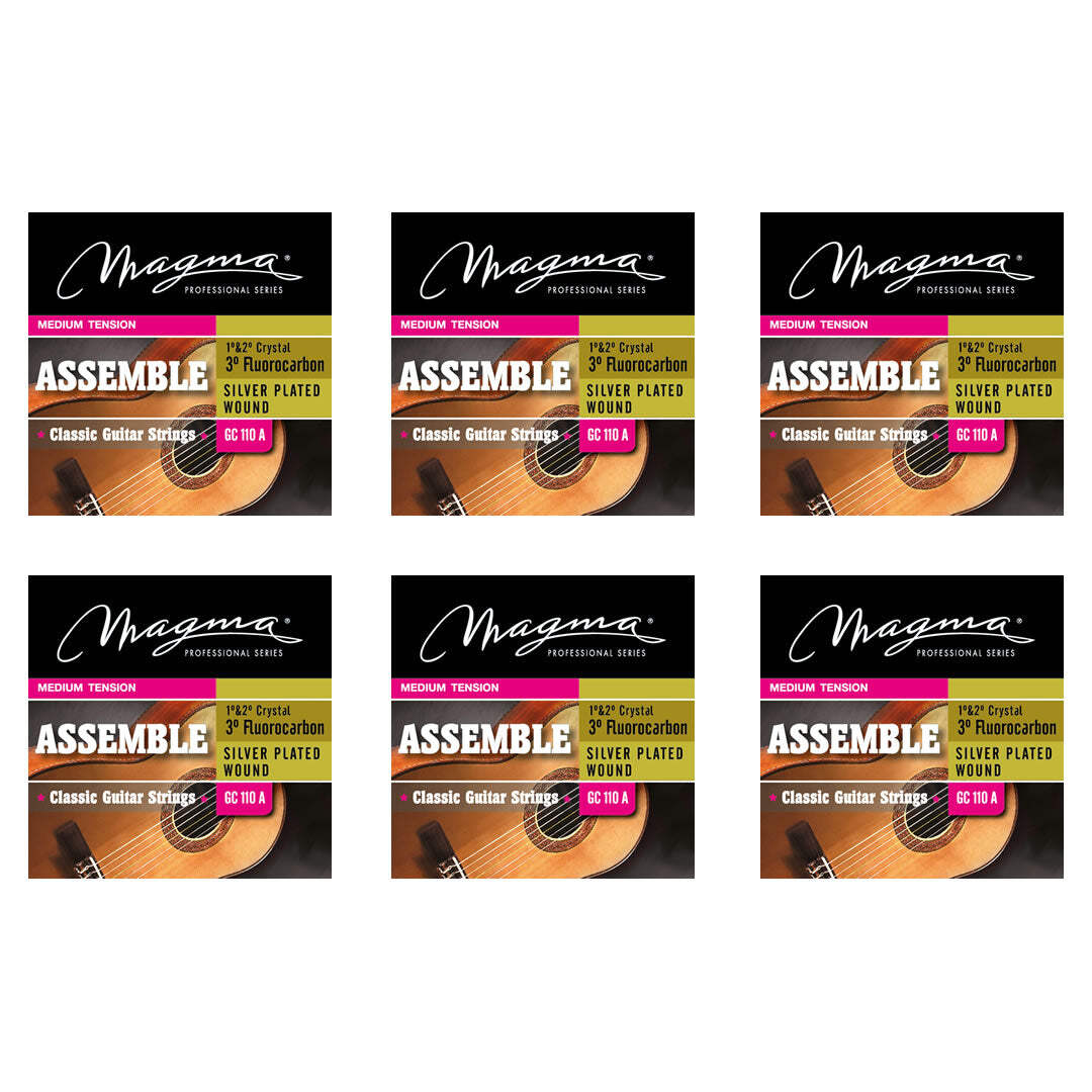 Magma Classical Guitar Strings Normal Tension ASSAMBLE Nylon-Carbon-Silver Plate - Picture 4 of 5
