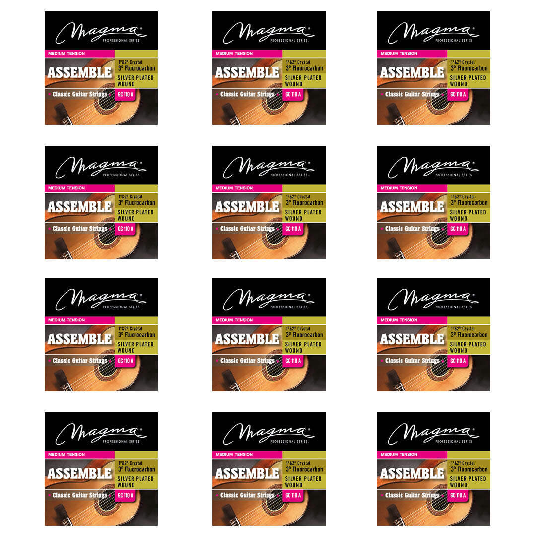 Magma Classical Guitar Strings Normal Tension ASSAMBLE Nylon-Carbon-Silver Plate - Picture 5 of 5