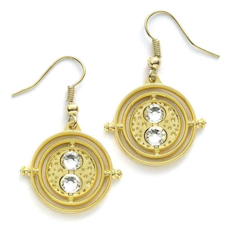 Harry Potter Gold Plated Earrings Time Turner OFFICIAL eBay