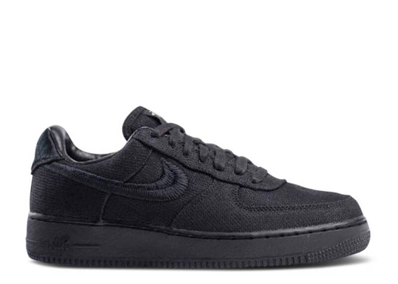 靴 Stussy Nike Air Force 1 Low Triple Black Nike Air Force 1 Low Stussy Black | eBay