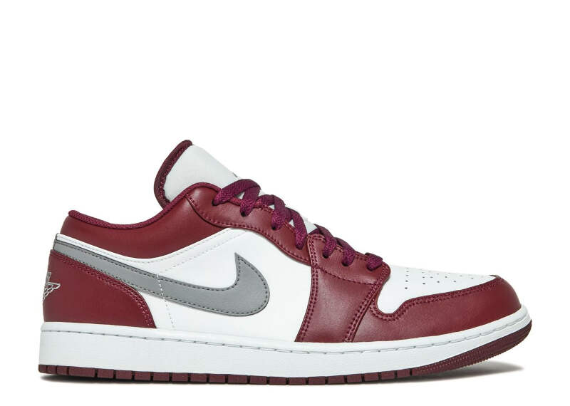 Nike Air Jordan 1 Low Elevete 白/ワインレッド Jordan 1 Low White Bordeaux | eBay
