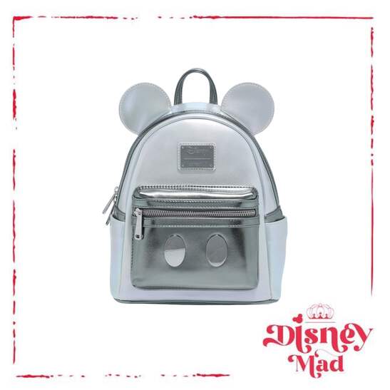 Loungefly Disney100 Mickey Mouse Platinum New Loungefly Disney 100 Anniversary Mickey Mouse Platinum  main image 3