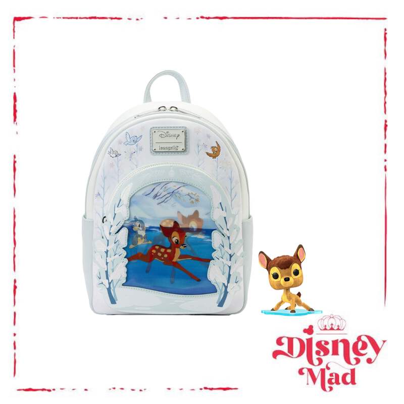 【Lounge Fly】Bambi on Ice Lenticular Mini Backpack EXCLUSIVE DROP: Loungefly Bambi On Ice Lenticular Mini