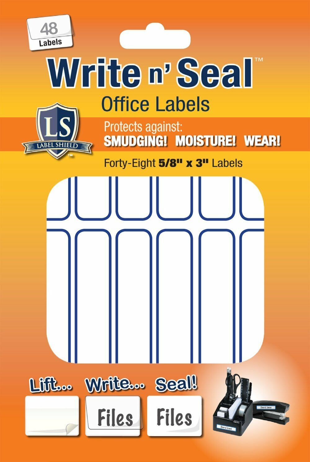 Write n’ Seal Office Shipping Labels White 5/8″ x 3″ White 96 Count Free S/H