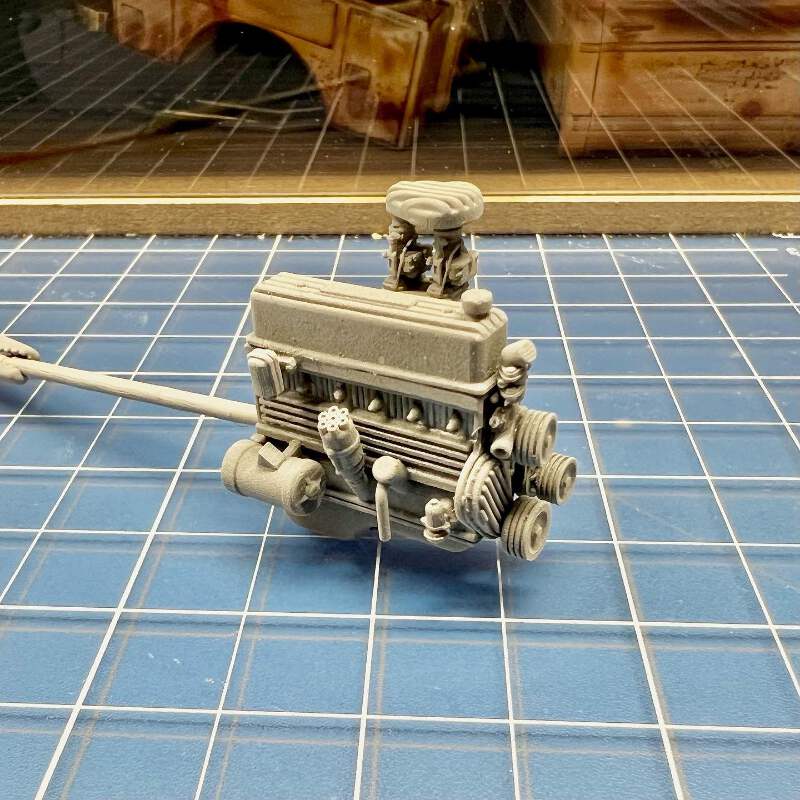 ブッチャー様オーダー Custom Chevy 235 Engine w/ Finned parts - V6 Straight Six 6
