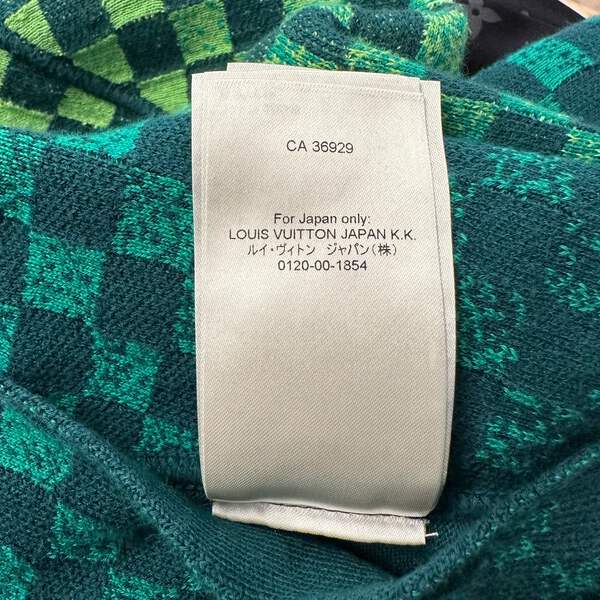 sarineizhanghui　Louis Vuitton 迷彩ニット Louis Vuitton Green Reversible Checker Jacket Sz XS | eBay