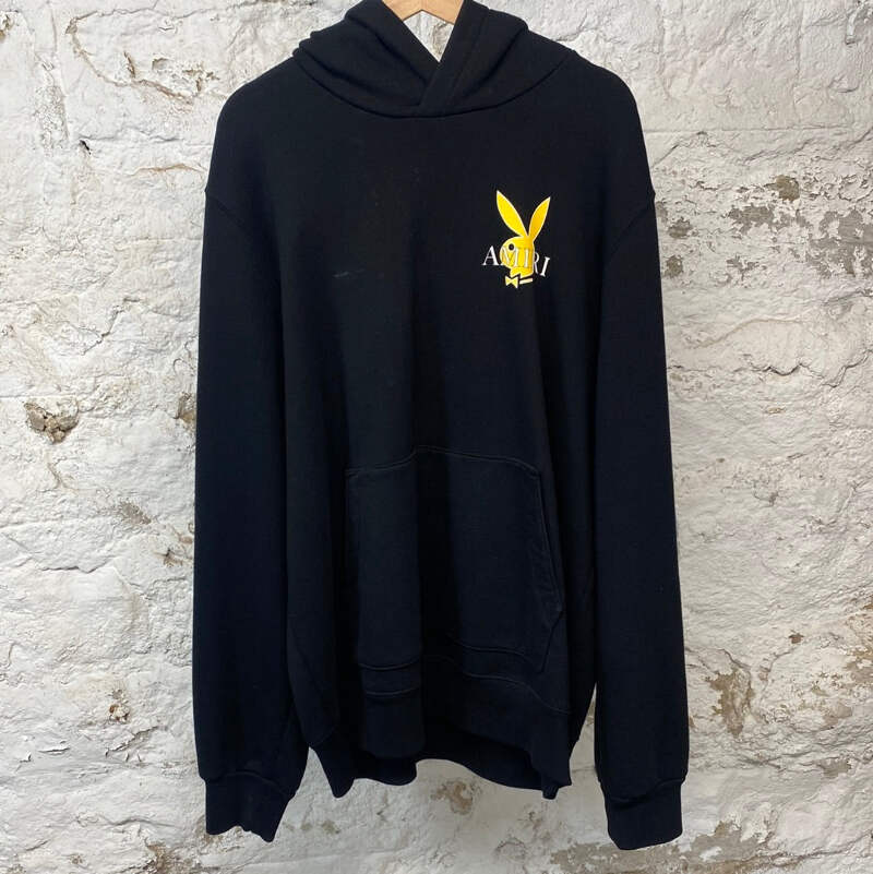 Amiri Playboy Yellow Black Hoodie Sz XL | eBay