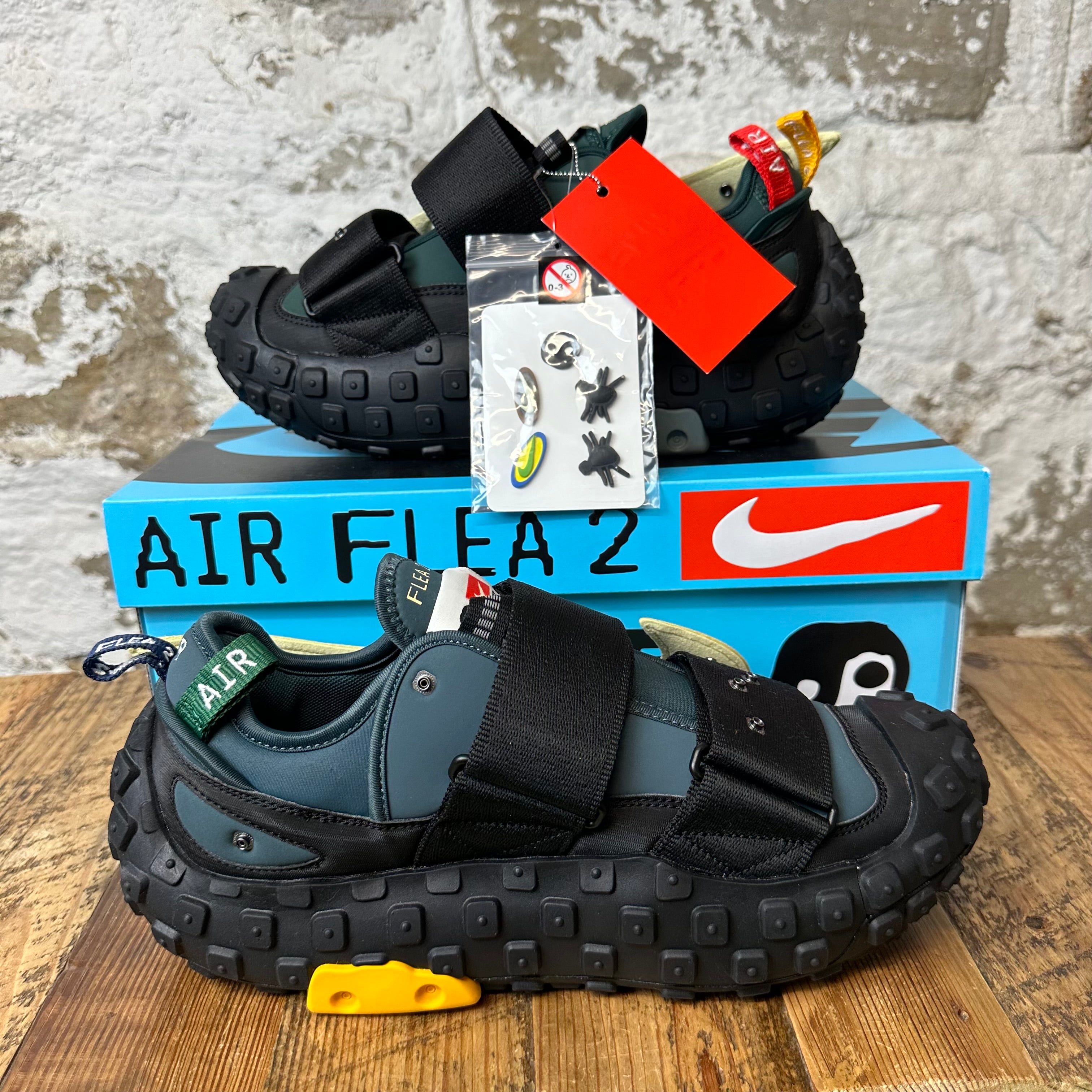 Nike x CPFM Air Flea 2 'Faded Spruce' Men's Size 8.5 NEW Sneakers