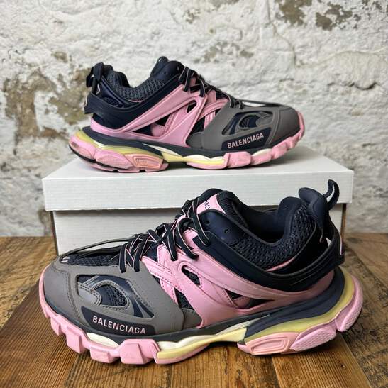 Balenciaga Track Runner Pink Navy Gray Men's Sneaker Size 8 (41