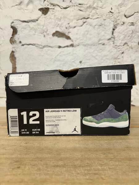 Air Jordan 11 Low 'Green Snakeskin' Men's Size 12 Pre-owned