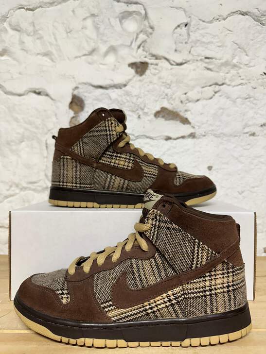 Nike SB Dunk High 'Tweed' Men's Size 8 Pre-owned Sneakers 305050