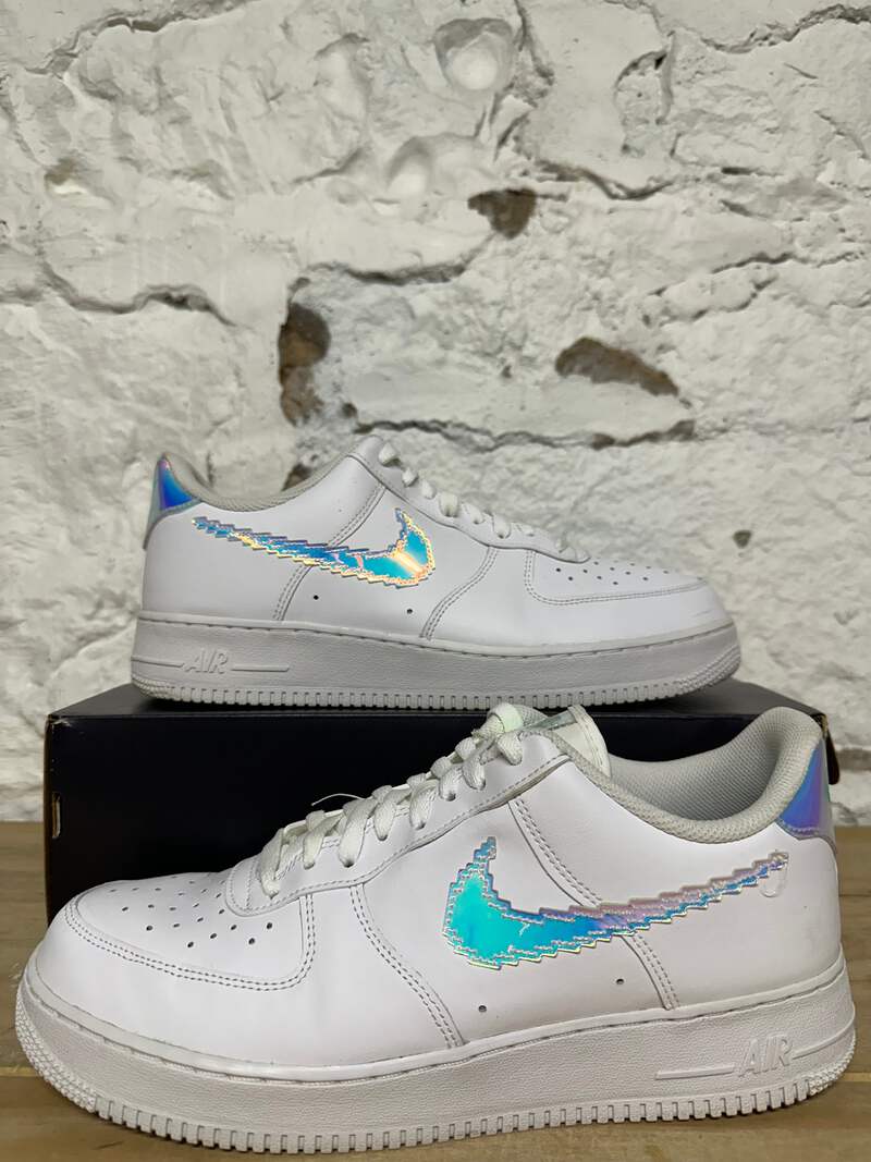 ガーデン Nike Air Force 1 Low Iridescent Pixel Swoosh Sz 11 Pre-owned