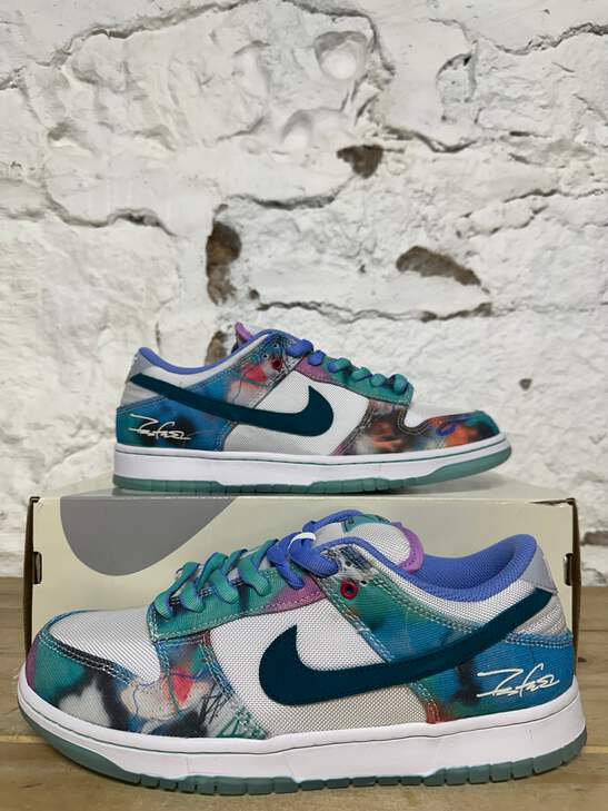 Nike SB Dunk Low Futura Bleached Aqua Men's Size 9.5 NEW Sneakers
