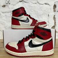 靴 NIKE Air Jordan 1 High OG Chicago 28 Air Jordan 1 High 'Chicago' (1985) Men's Size 8.5 Pre-owned