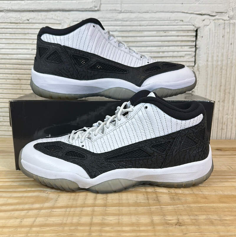 Air Jordan 11 Retro Low IE 'White/Black' Men's Size 9.5 NEW