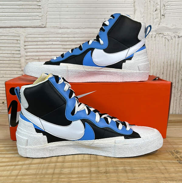 Nike Blazer Mid Sacai White Black Legend Blue Size 13 NEW Sneakers 