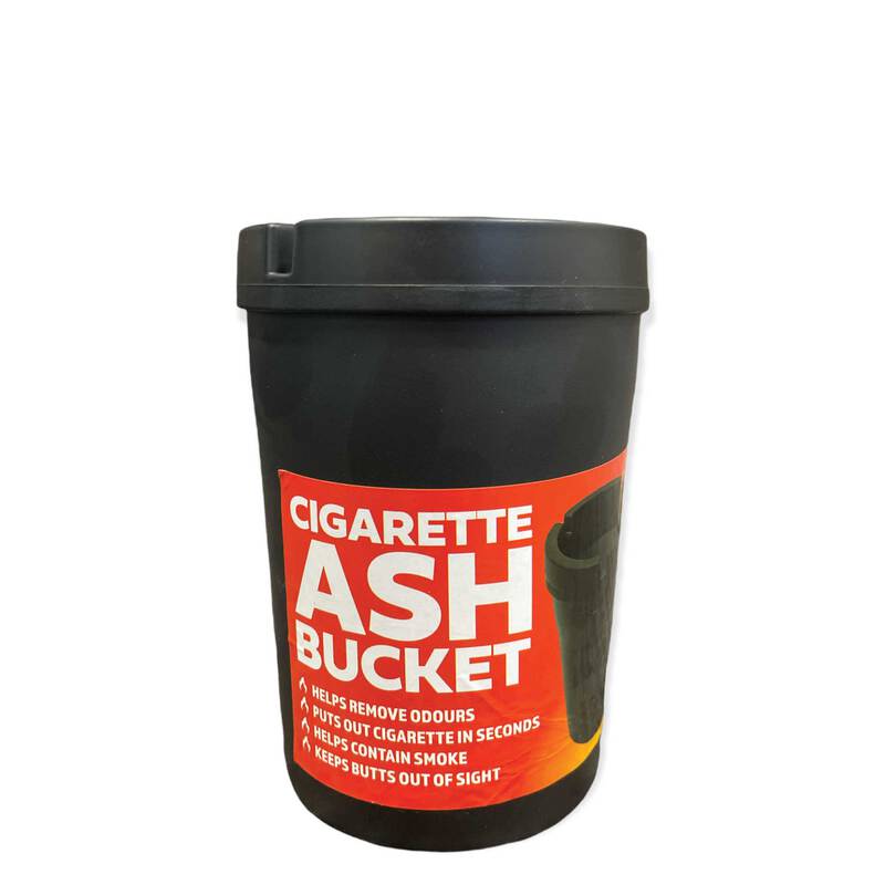 Cigarette Ashtray Bucket Black with Lid Large Tobacco Ash Smoke Car Holder 