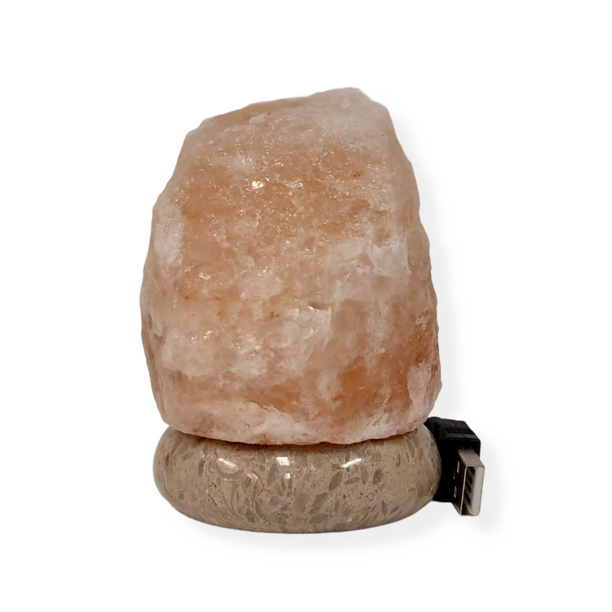 pink crystal lamp