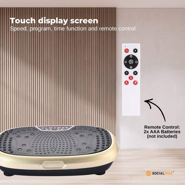 Social Hike Gold Mini Vibration Plate - Vibrating Exercise Machine Platform | eBay Social Hike Gold Mini Vibration Plate - Vibrating Exercise Machine Platform | eBay