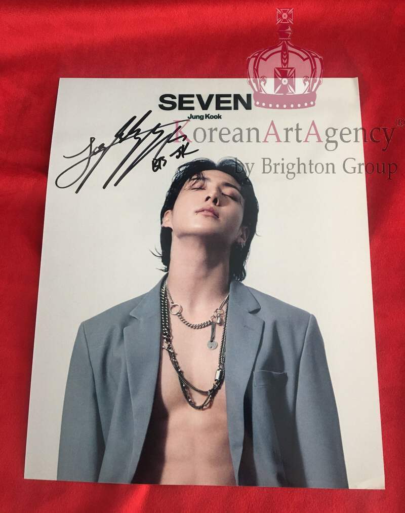 Bts Jungkook Seven Autograph 10inches | eBay
