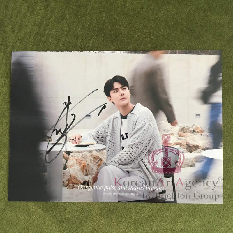 EXO SEHUN直筆サイン EXO Sehun 7inches Autograph | eBay