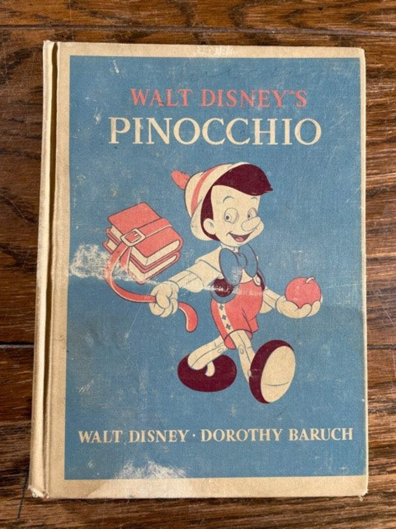 特別出品 入手困難 極レア ピノキオ PINOCCHIO WALT DISNEY Walt Disney's Pinocchio by Dorothy Walter Baruch, Walt Disney