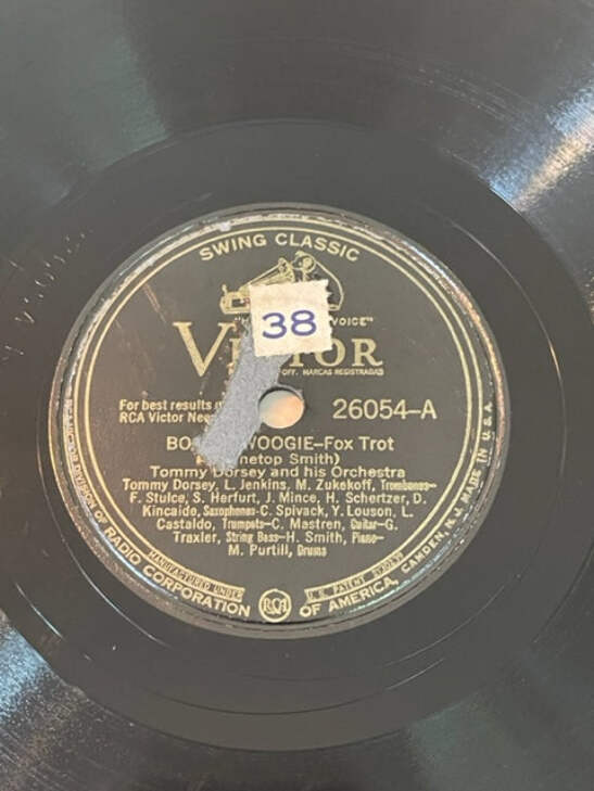 VINYL RECORD VICTOR 26054 FOX TROT TOMMY DORSEY AND HIS