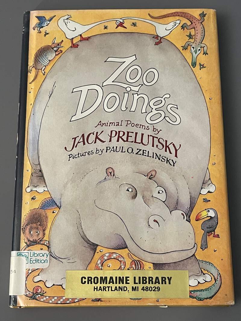 Zoo Doings: Animal Poems by Jack Prelutsky (1985) HTF