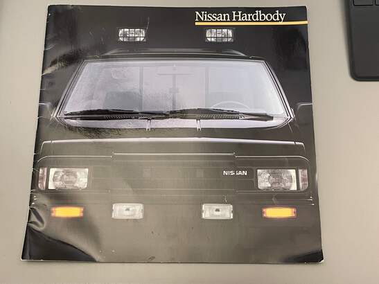 1988 Nissan Hardbody Pickup Truck Dealer Fold Out Brochure Book 11