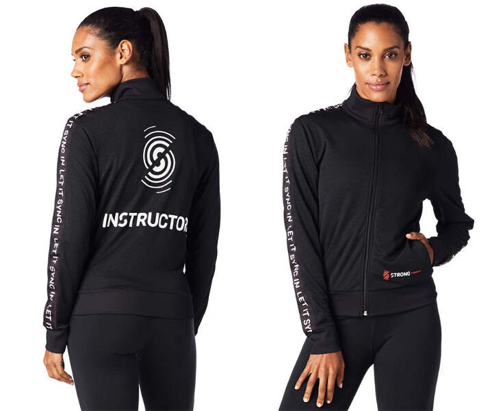Strong By Zumba Instructor Track Jacket Back To Black Z1s00064