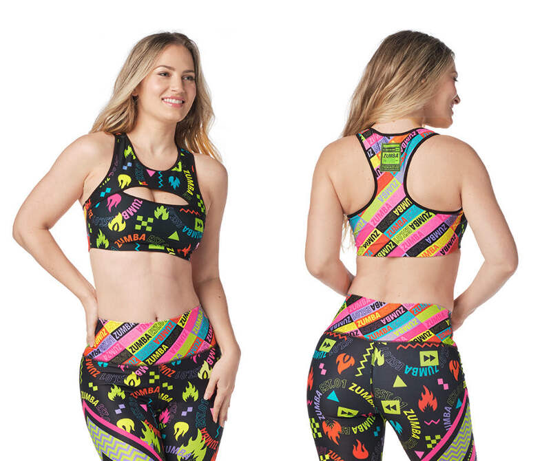 一流の品質 Zumba Printed eBay | Z1T02635 Multi - Bra Keyhole その他