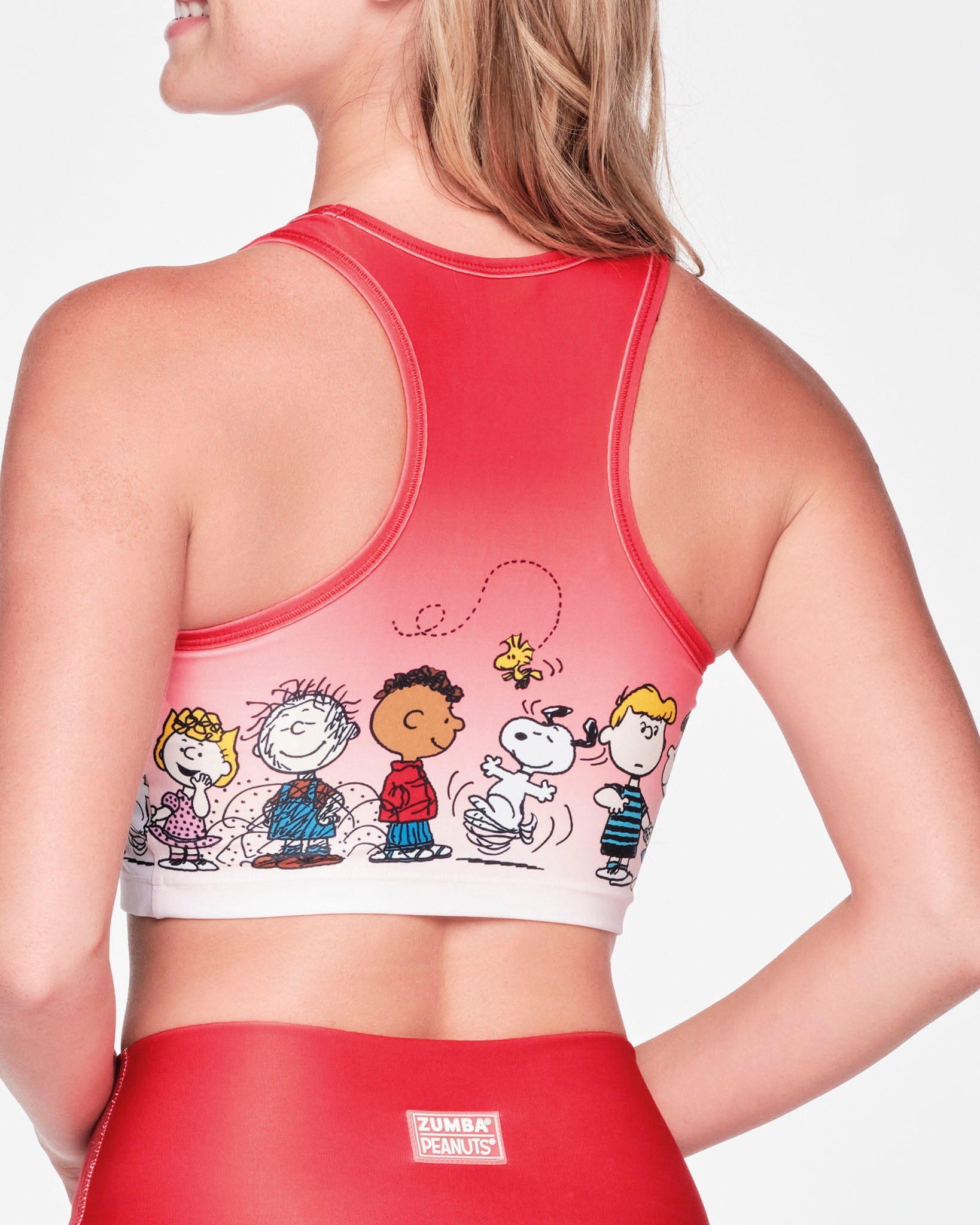 Zumba X Peanuts High Neck Crop Tank - Viva La Red Z1T000622 | eBay