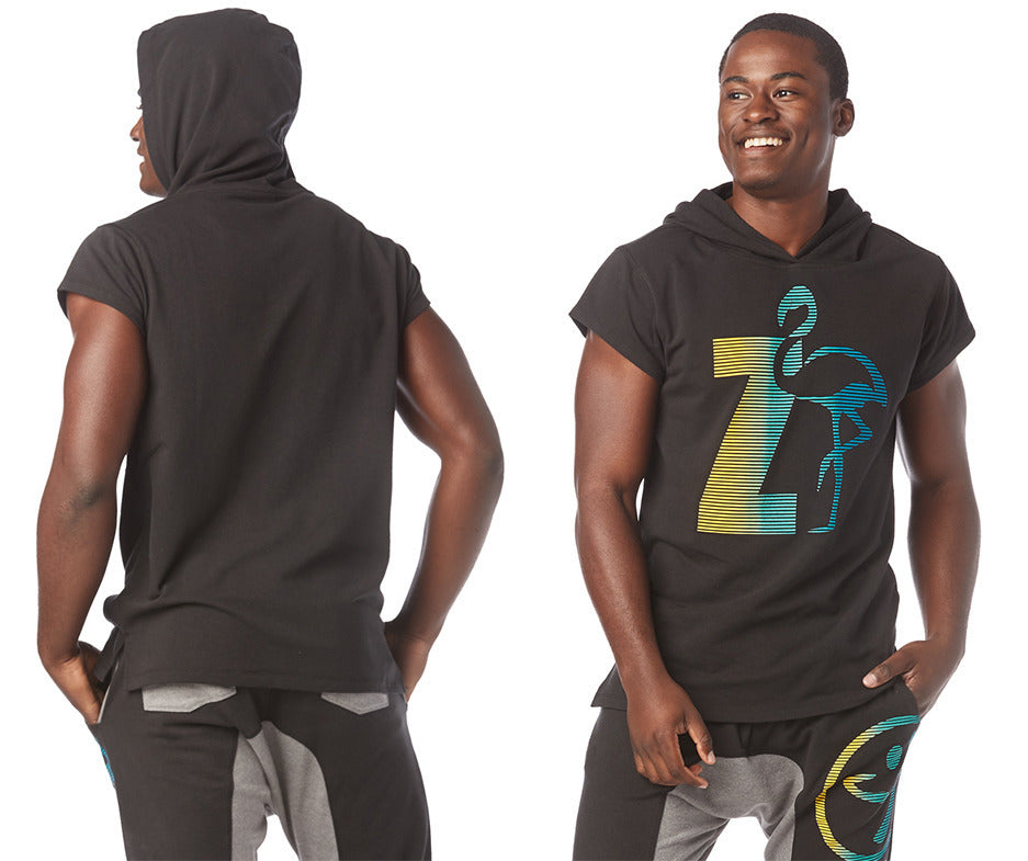 zumba sleeveless hoodie