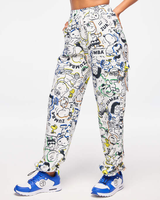 Zumba X Peanuts Cargo Pants - Wear It Out White Z1B000497 | eBay