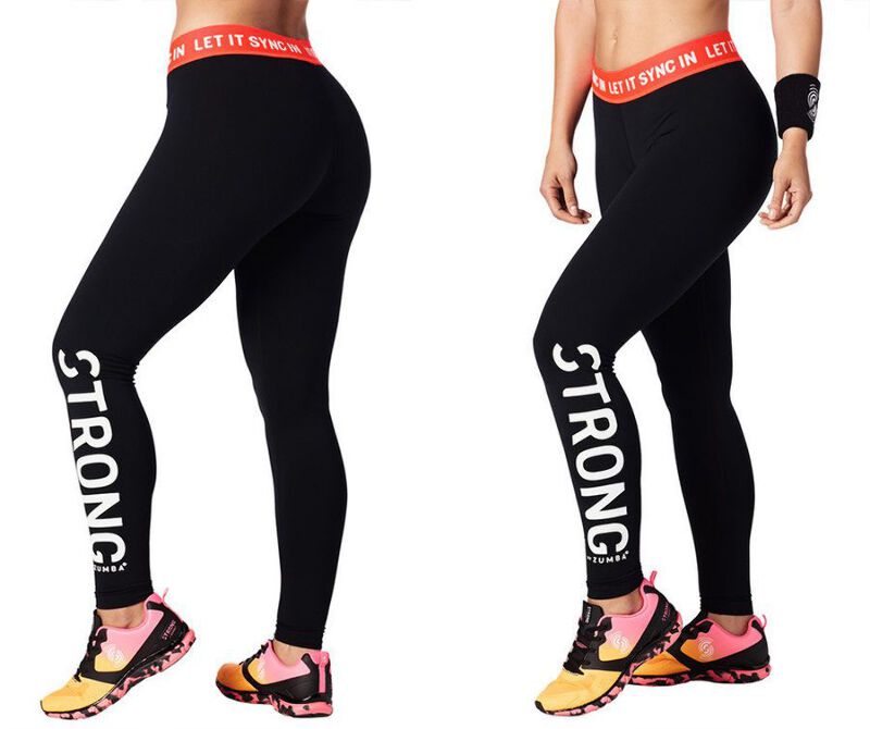Strong By Zumba Let It Sync In Ankle Leggings Bold Black