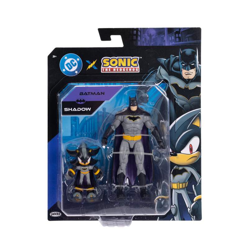 shadow×バットマン sonic×ザフラッシュ DC アクション フィギュア DC X Sonic The Hedgehog - 2.5 inch Shadow as Batman & 5 inch