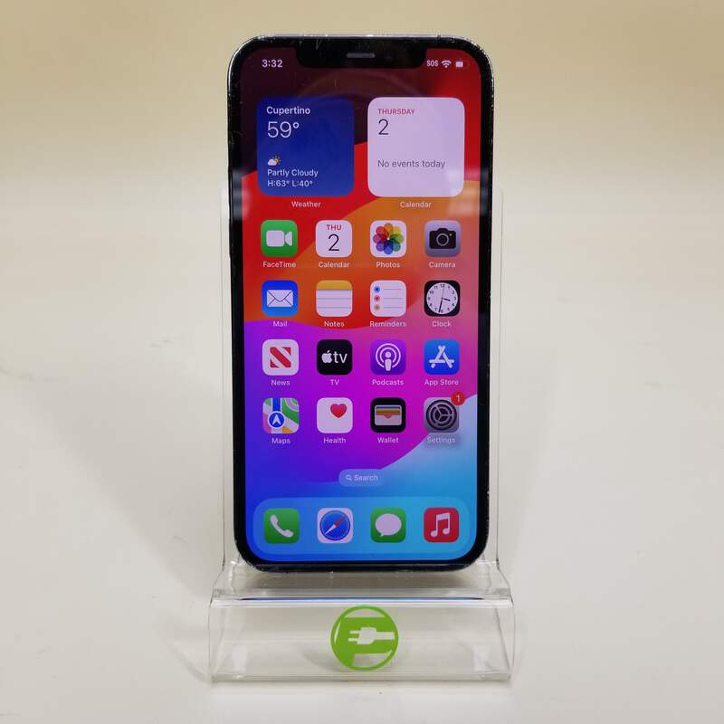 Broken T-Mobile Apple iPhone 12 Pro 128GB 17.6.1 NGK43LL/A Cracked