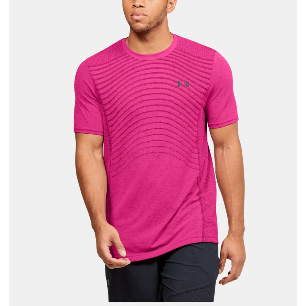 under armour pink shirt mens