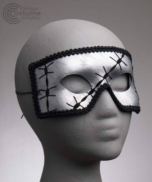 White and Silver Verona Masquerade Mask White and Silver Verona Masquerade Mask