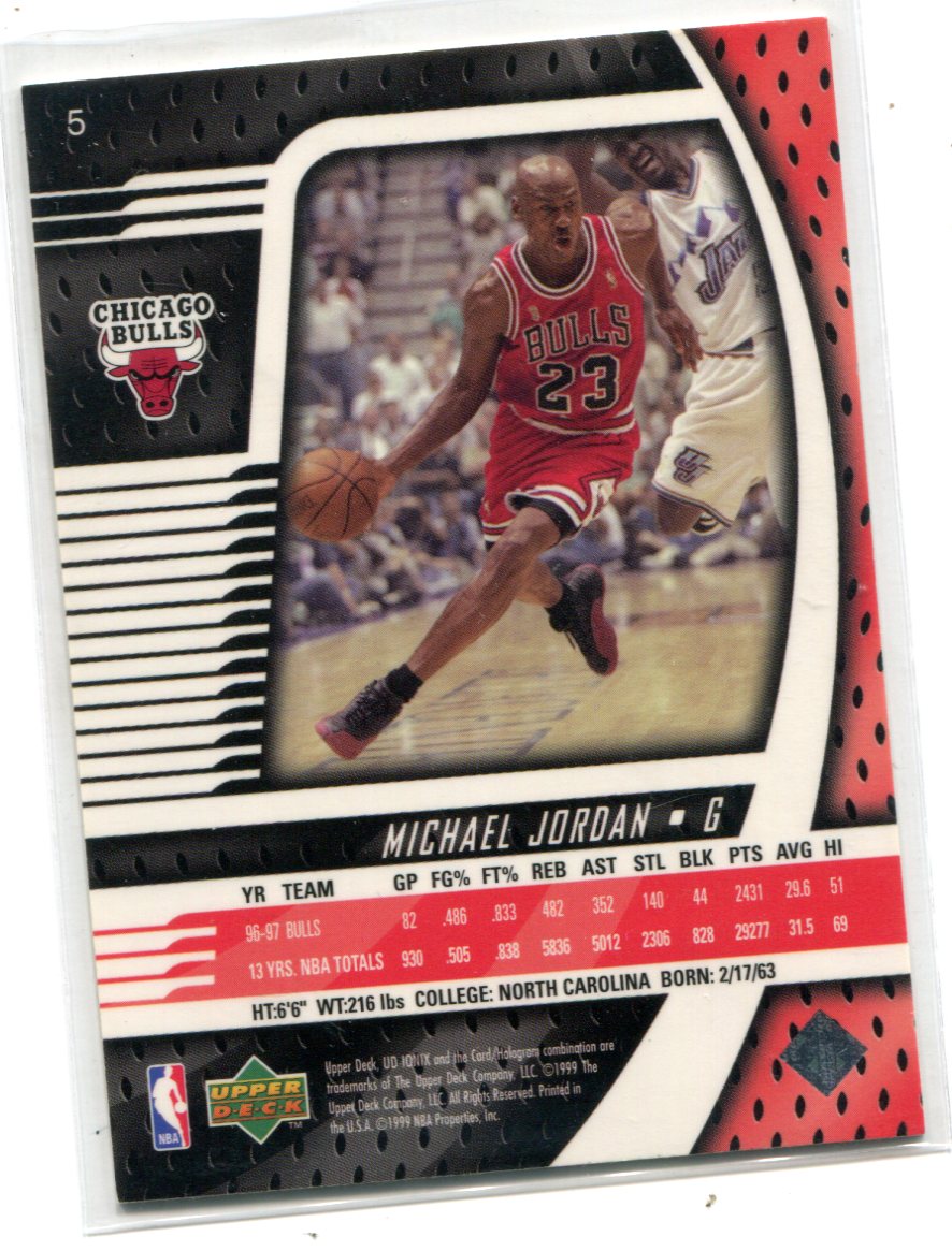 MICHAEL JORDAN 1998-99 SKYBOX HOOPS HOT LIST FOIL INSERT BKB